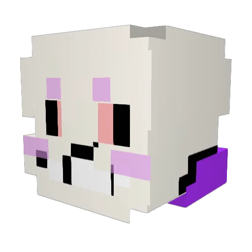 Peckish_Sans Minecraft avatar head, 3D render