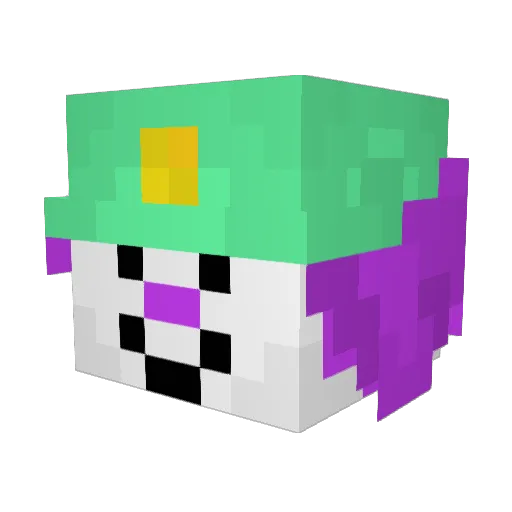 Peckooa Minecraft avatar head, 3D render