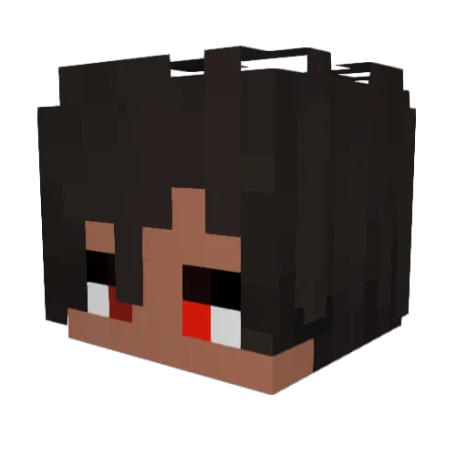 Pecku_ Minecraft avatar head, 3D render