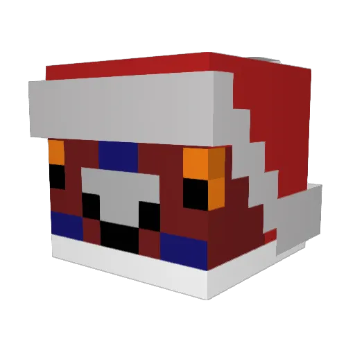 PecoTV Minecraft avatar head, 3D render