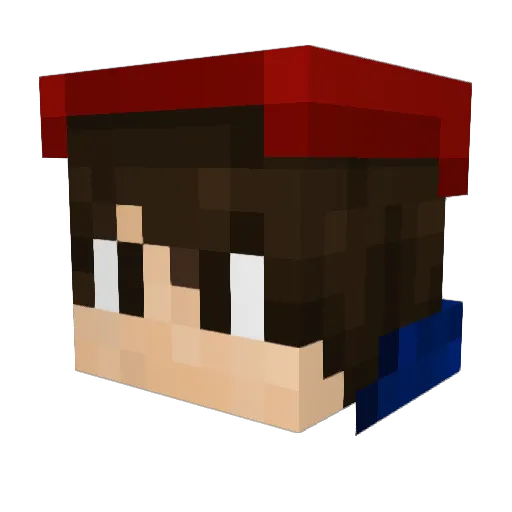 Pecora1325 Minecraft avatar head, 3D render