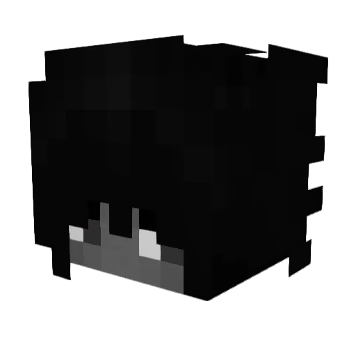 Pecorina Minecraft avatar head, 3D render