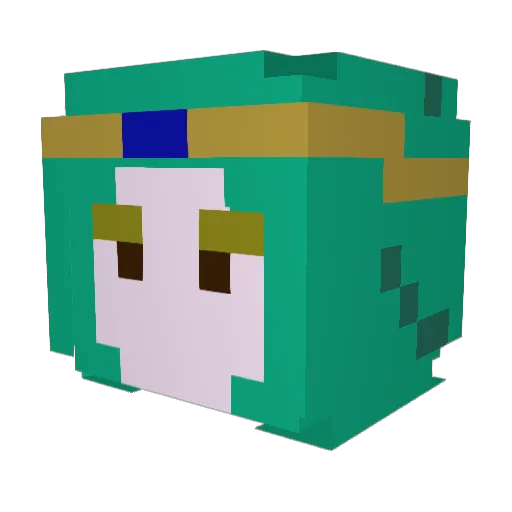 Peculia3400 Minecraft avatar head, 3D render