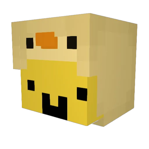 PedNoii_ Minecraft avatar head, 3D render