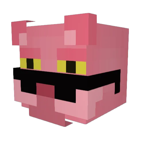 Ped_Mester Minecraft avatar head, 3D render