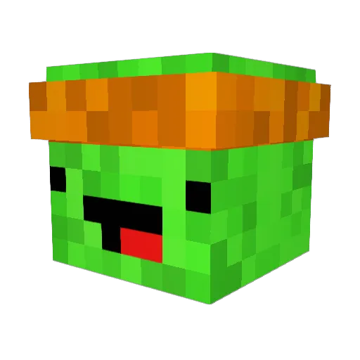 PedeNN Minecraft avatar head, 3D render