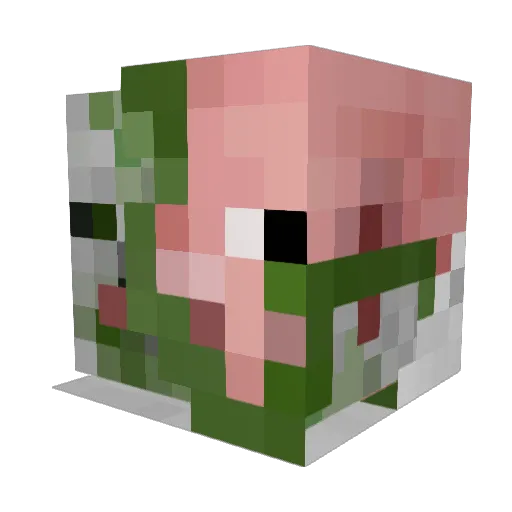 PederKlette Minecraft avatar head, 3D render