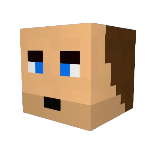 Peder_Zwegad Minecraft avatar head, 3D render