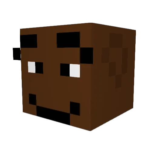Pederer44 Minecraft avatar head, 3D render