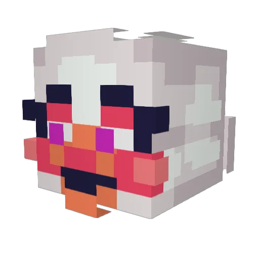 PedestrianPop Minecraft avatar head, 3D render