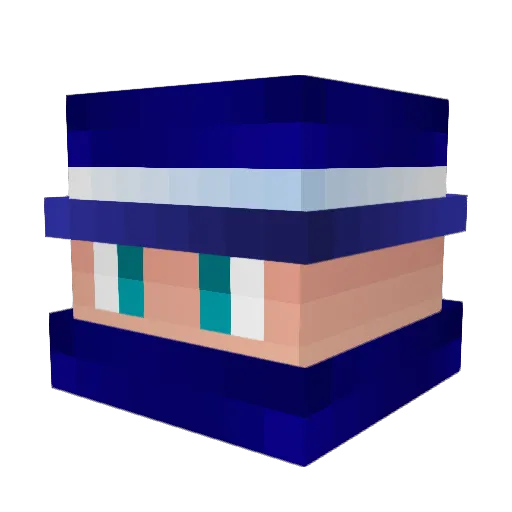 Pediumm Minecraft avatar head, 3D render