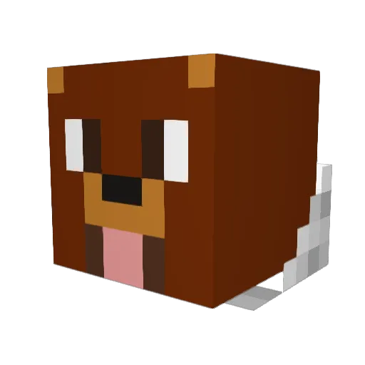PediusGamer Minecraft avatar head, 3D render
