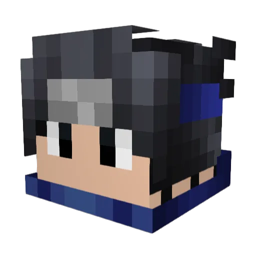 PedjaFTW Minecraft avatar head, 3D render