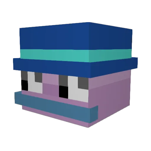 PedoCats1 Minecraft avatar head, 3D render