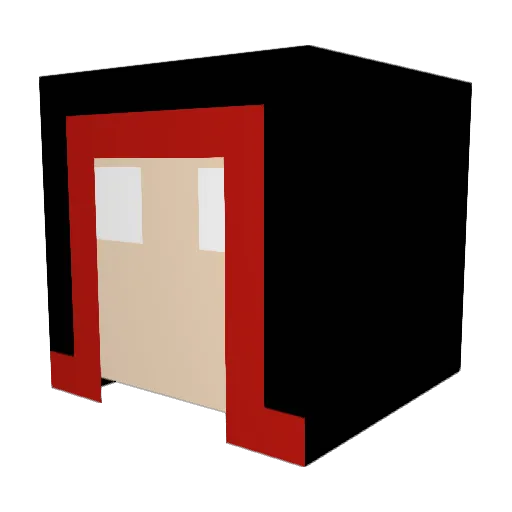PedoGreifer Minecraft avatar head, 3D render