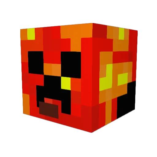 Pedobaer232 Minecraft avatar head, 3D render