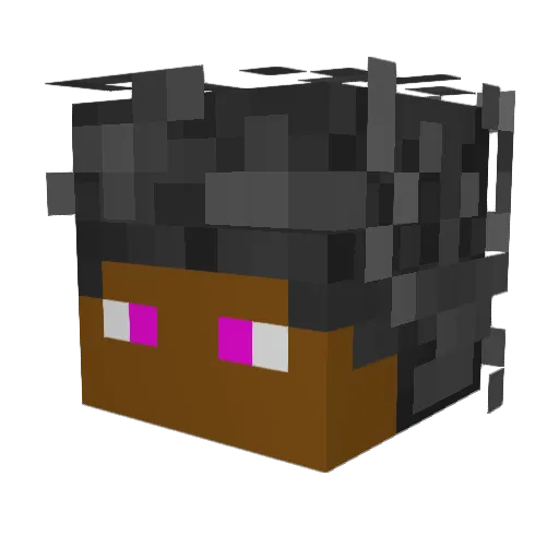 Pedophillia Minecraft avatar head, 3D render