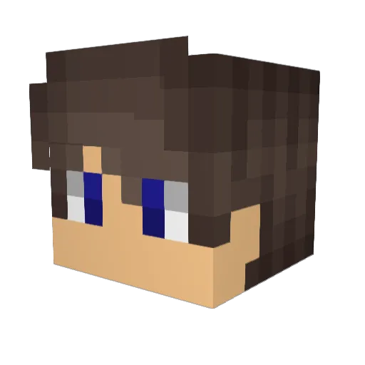 PedriimBR Minecraft avatar head, 3D render