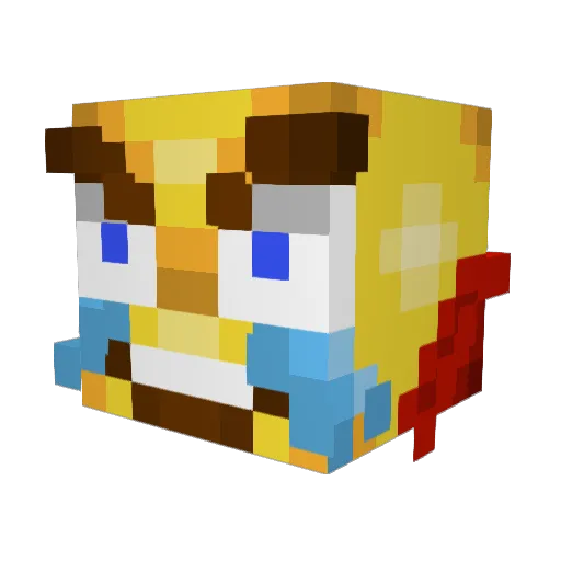 PedrilloElPillo Minecraft avatar head, 3D render