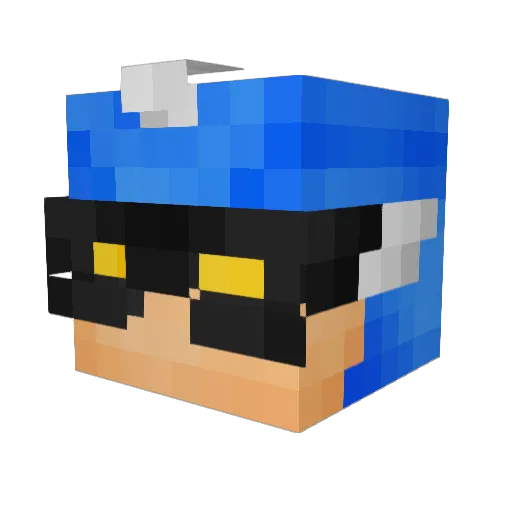 Pedrinstole Minecraft avatar head, 3D render