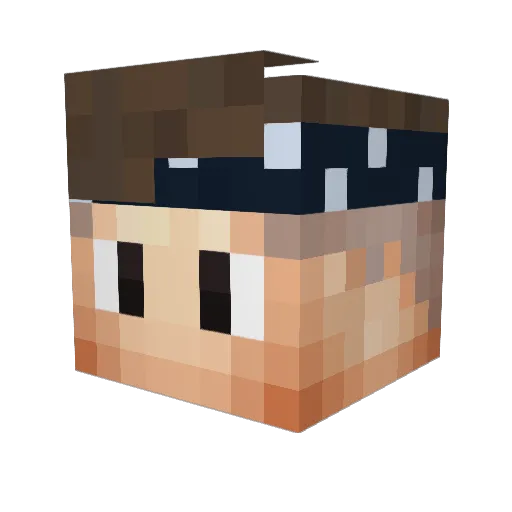 PedritoMB Minecraft avatar head, 3D render