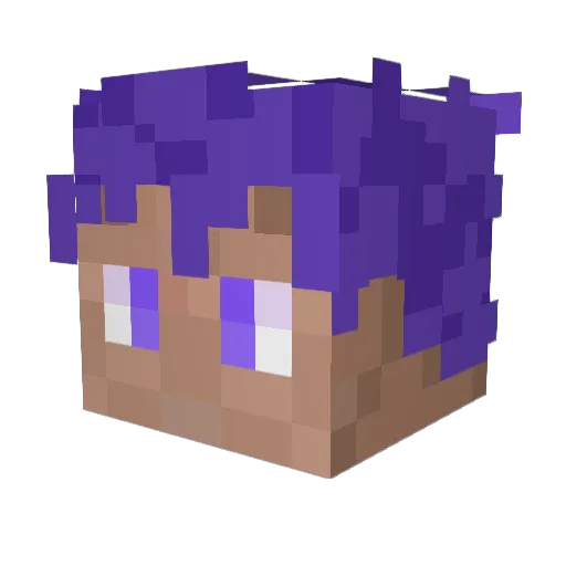 PedritoPerdido Minecraft avatar head, 3D render