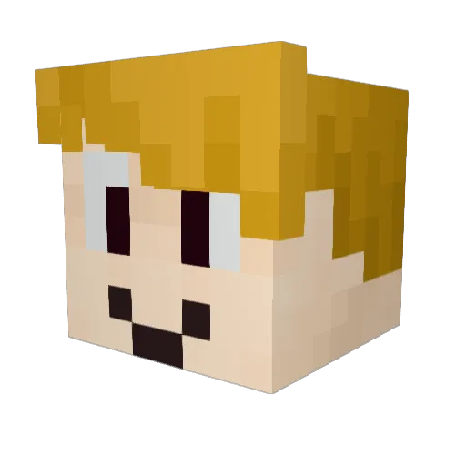 PedrixPH Minecraft avatar head, 3D render