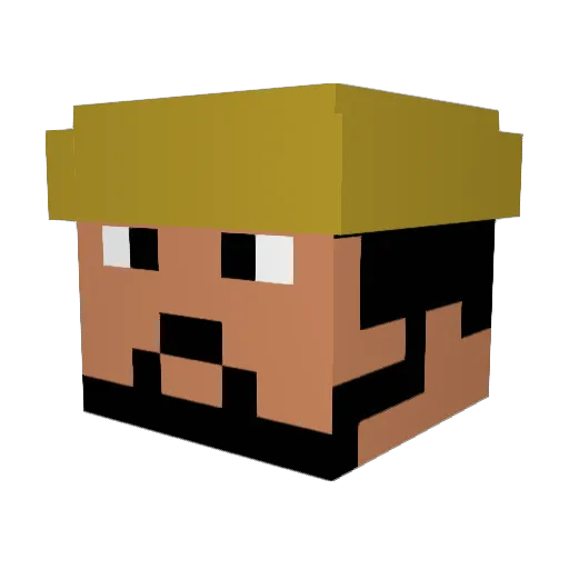 Pedro4607 Minecraft avatar head, 3D render