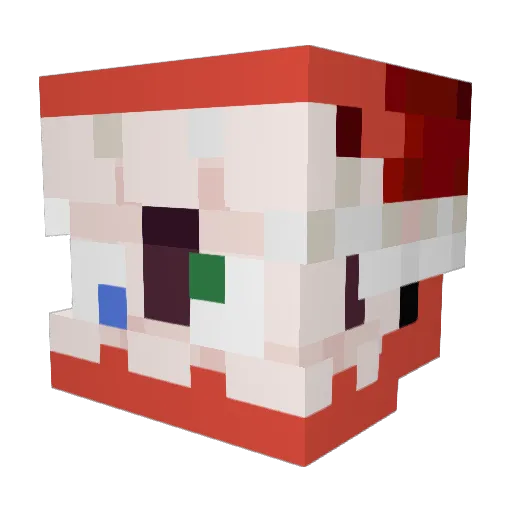 Pedro672 Minecraft avatar head, 3D render