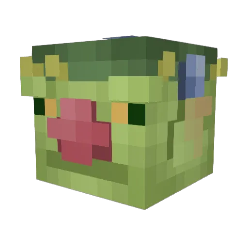 PedroDindin Minecraft avatar head, 3D render