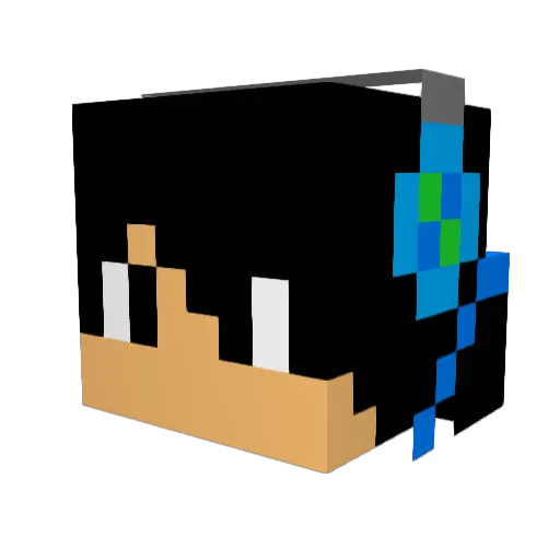 PedroGRodrigues Minecraft avatar head, 3D render