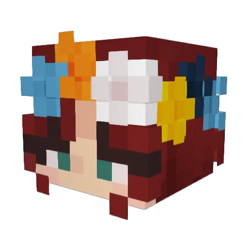 PedroGabbe Minecraft avatar head, 3D render