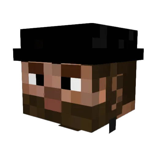 PedroGonzalezJr Minecraft avatar head, 3D render