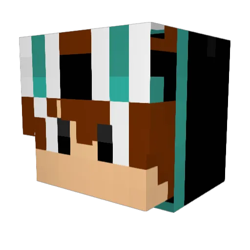 PedroHFC13 Minecraft avatar head, 3D render