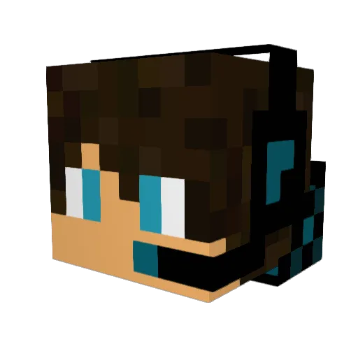 PedroH_10 Minecraft avatar head, 3D render