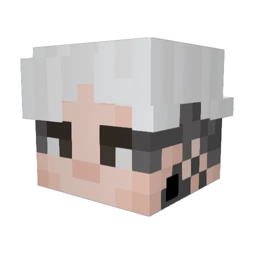 PedroMP01 Minecraft avatar head, 3D render