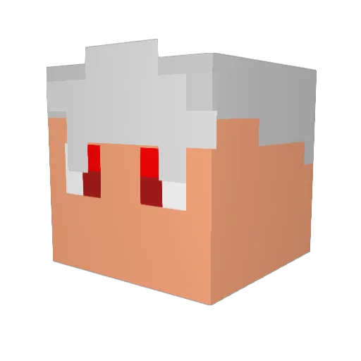 PedroMinecraft0 Minecraft avatar head, 3D render