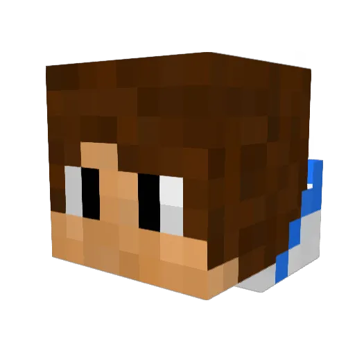 PedroNeg Minecraft avatar head, 3D render