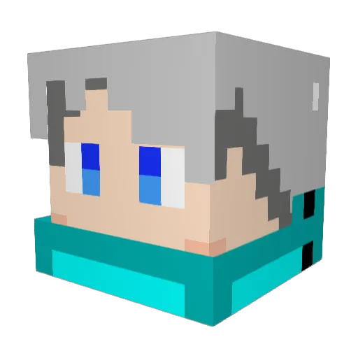 PedroPGSM Minecraft avatar head, 3D render
