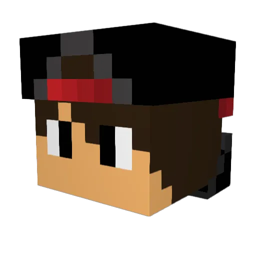 Pedro_19 Minecraft avatar head, 3D render