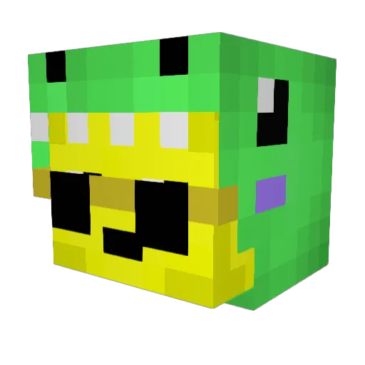 Pedro_AC Minecraft avatar head, 3D render