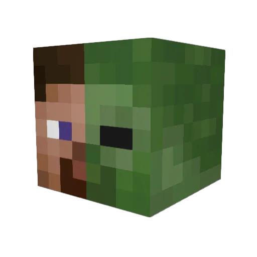 Pedro_Eden Minecraft avatar head, 3D render