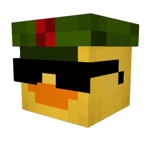 Pedro_Santos14 Minecraft avatar head, 3D render