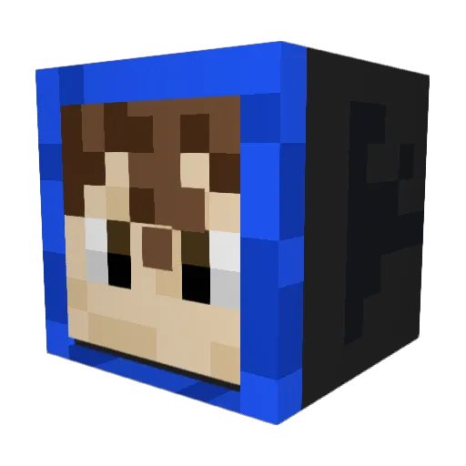 Pedrogamer44 Minecraft avatar head, 3D render