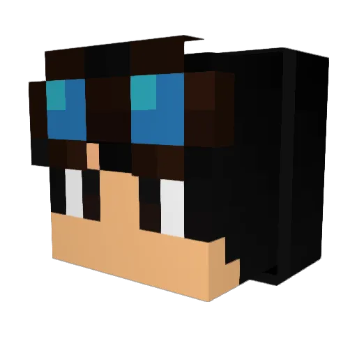 Pedroviche Minecraft avatar head, 3D render