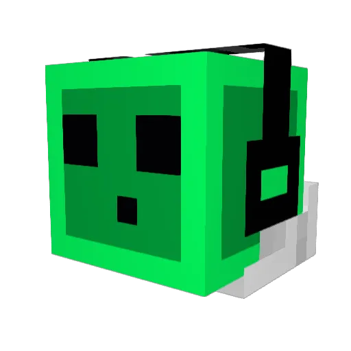 Pedrox237 Minecraft avatar head, 3D render