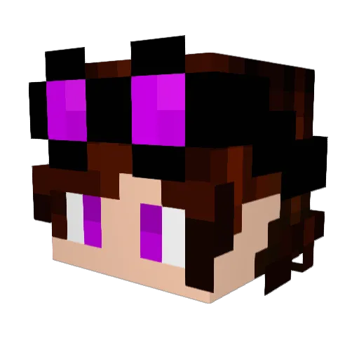 Pedruux Minecraft avatar head, 3D render