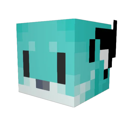 PeeNatz Minecraft avatar head, 3D render