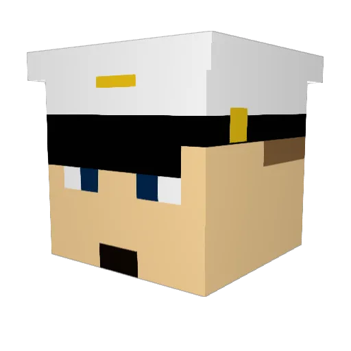PeeWee11104 Minecraft avatar head, 3D render
