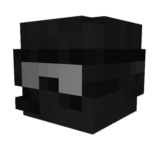 Peebste Minecraft avatar head, 3D render